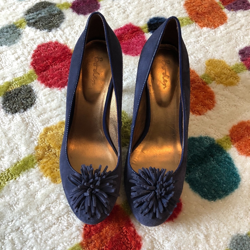Boden Pom Pom Heel Pump
